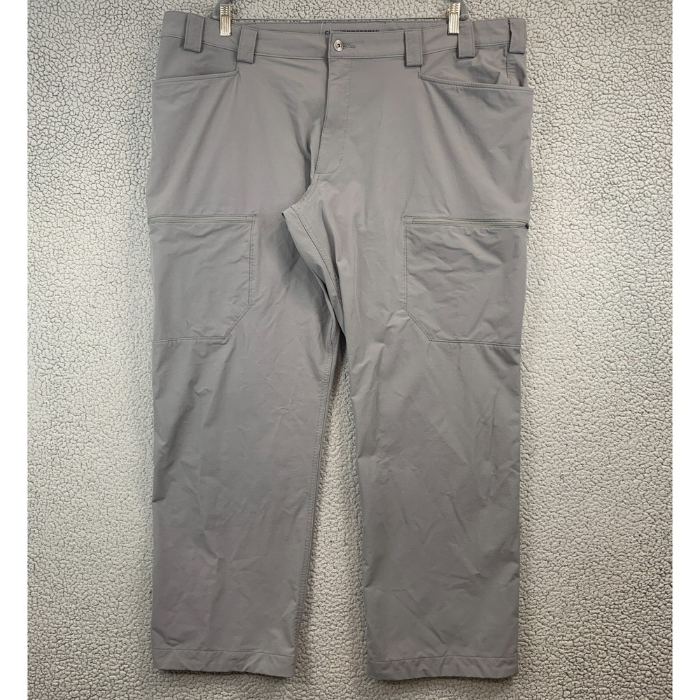 Duluth Trading Relaxed Fit Flexpedition 75291 Men's Size 46X32 Cargo Pants Gray